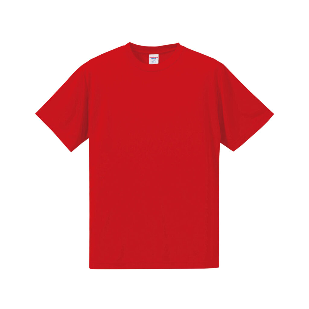 ユナイテッドアスレ 4.7オンス ドライシルキータッチTシャツ（レッド）