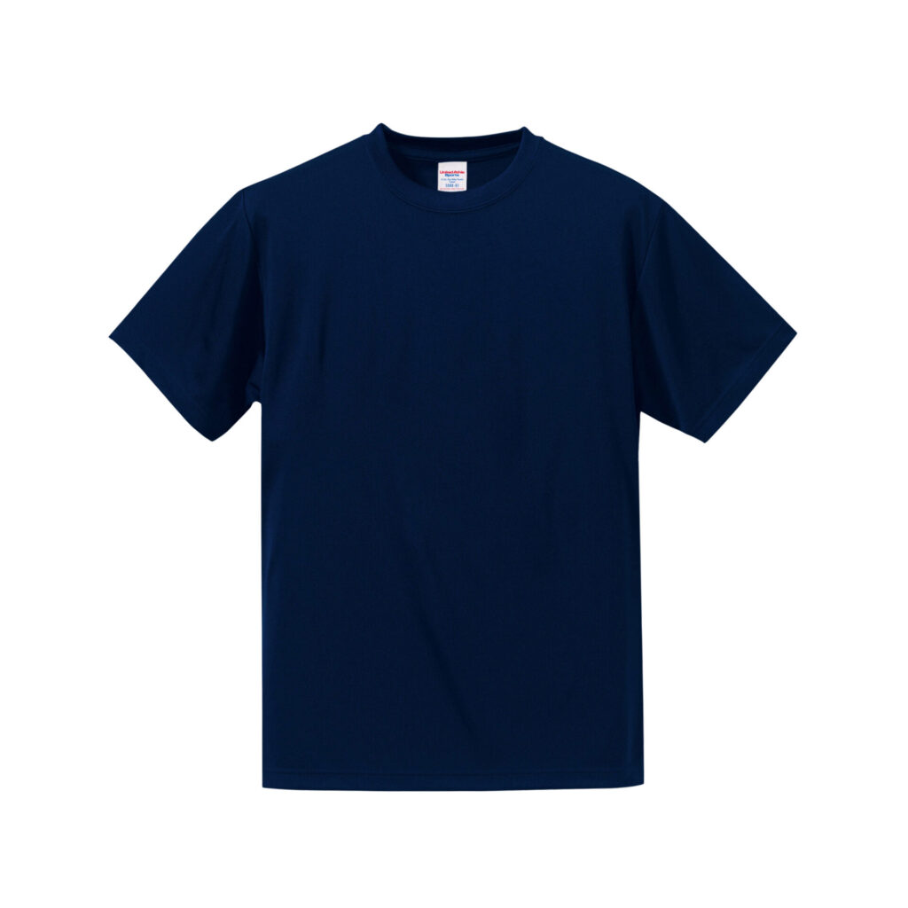 ユナイテッドアスレ 4.7オンス ドライシルキータッチTシャツ（ネイビー）