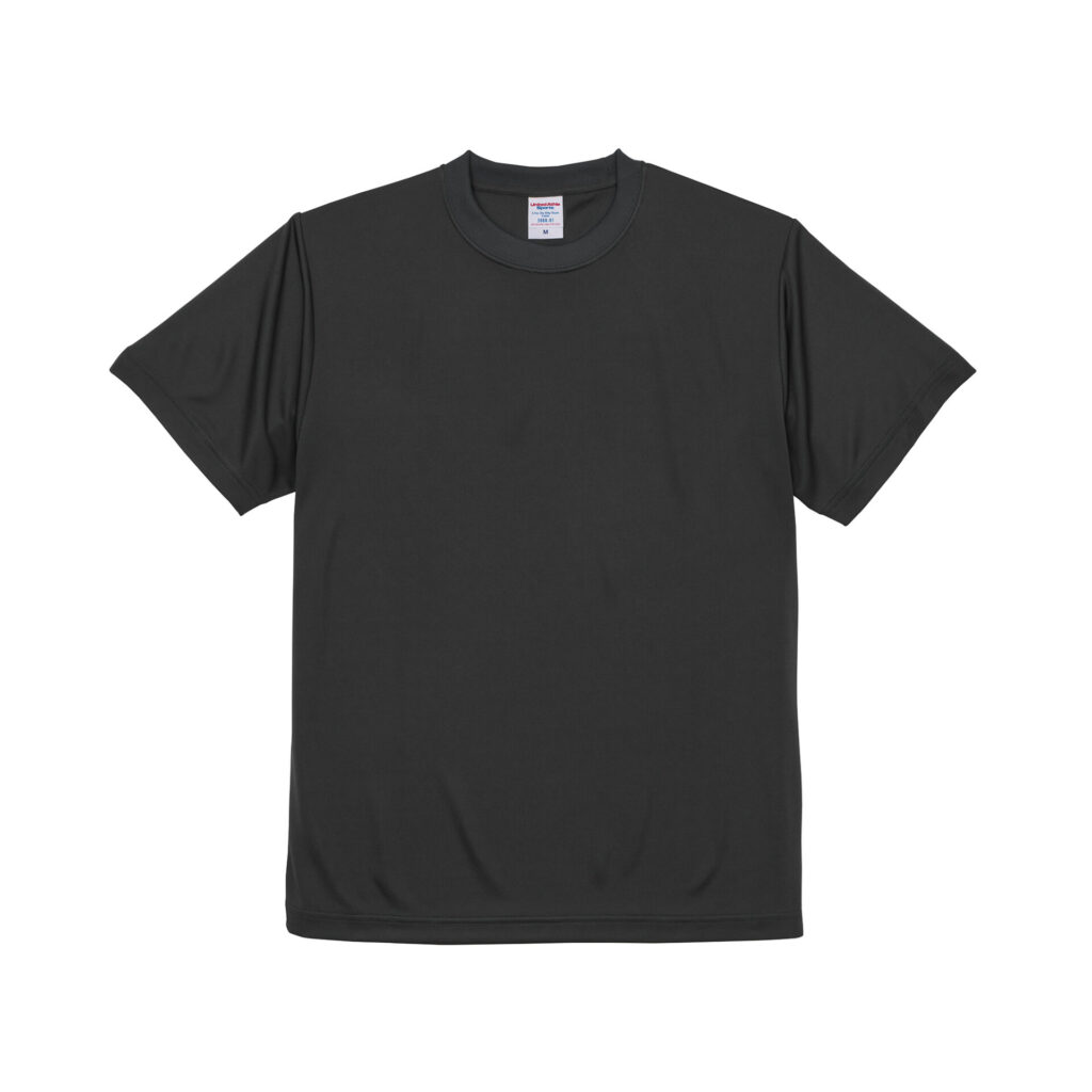 ユナイテッドアスレ 4.7オンス ドライシルキータッチTシャツ（ガンメタル）