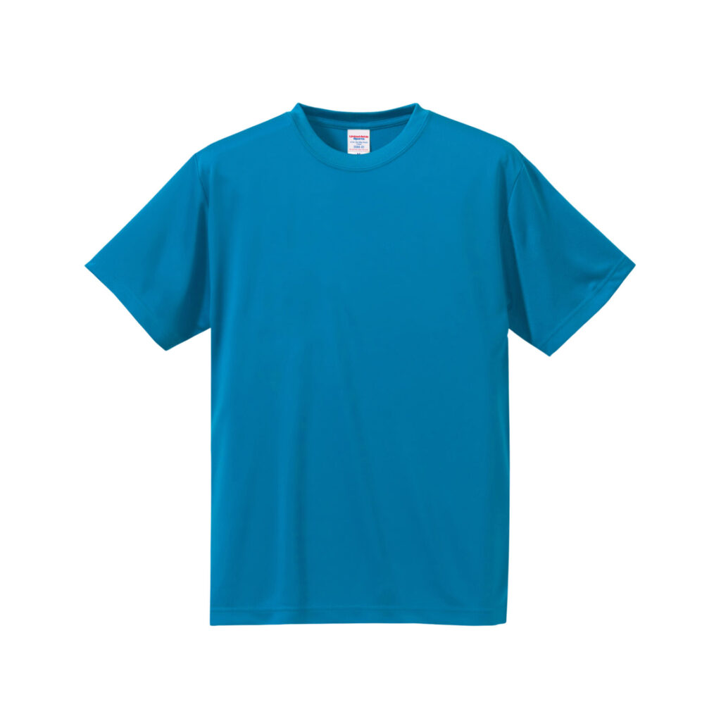 ユナイテッドアスレ 4.7オンス ドライシルキータッチTシャツ（ターコイズブルー）
